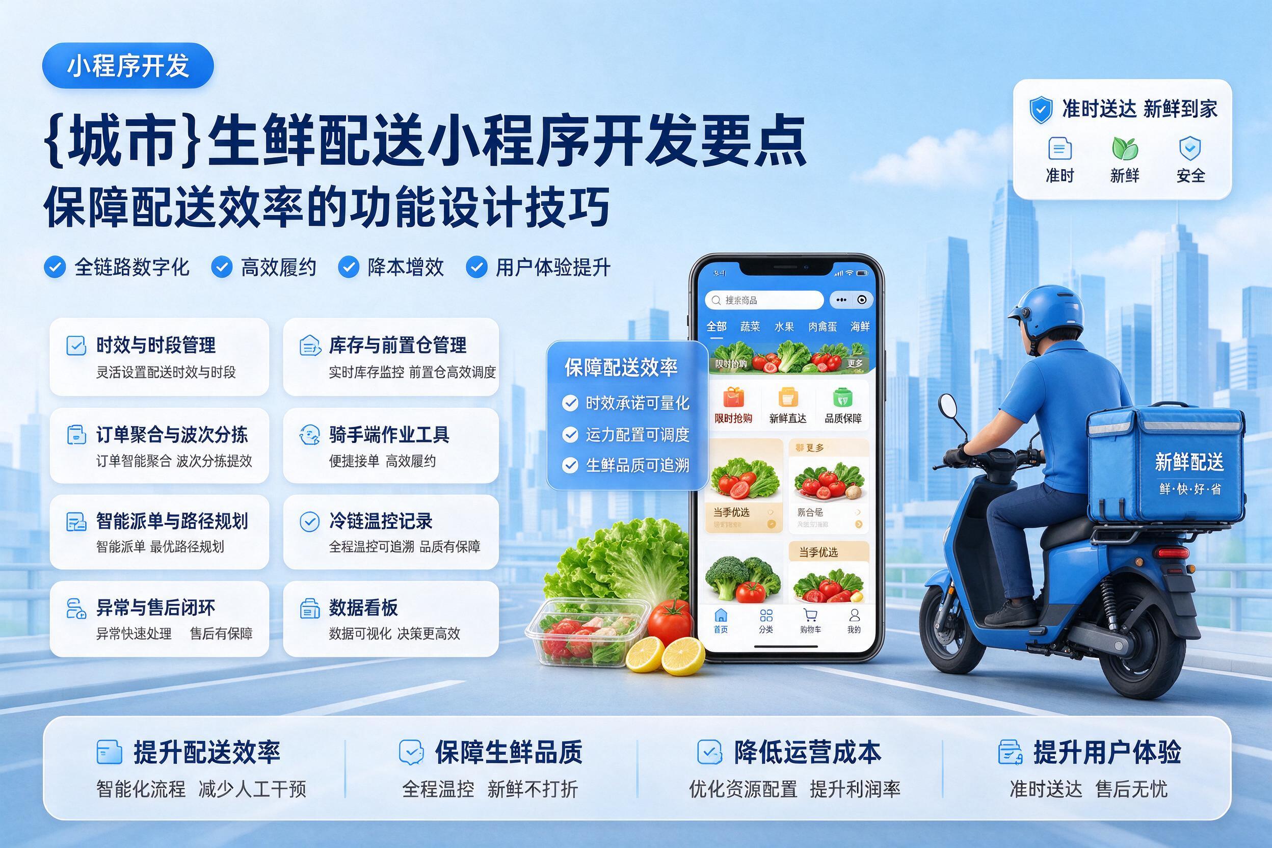 兴隆台生鲜配送小程序开发要点：保障配送效率的功能设计技巧