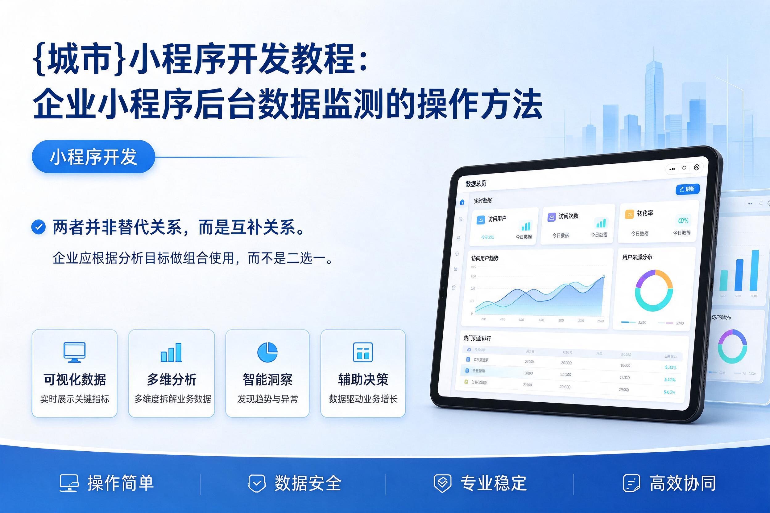 兴隆台小程序开发教程:企业小程序后台数据监测的操作方法